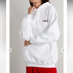 BALENCIAGA HOODIE. Size large. White. Unisex.